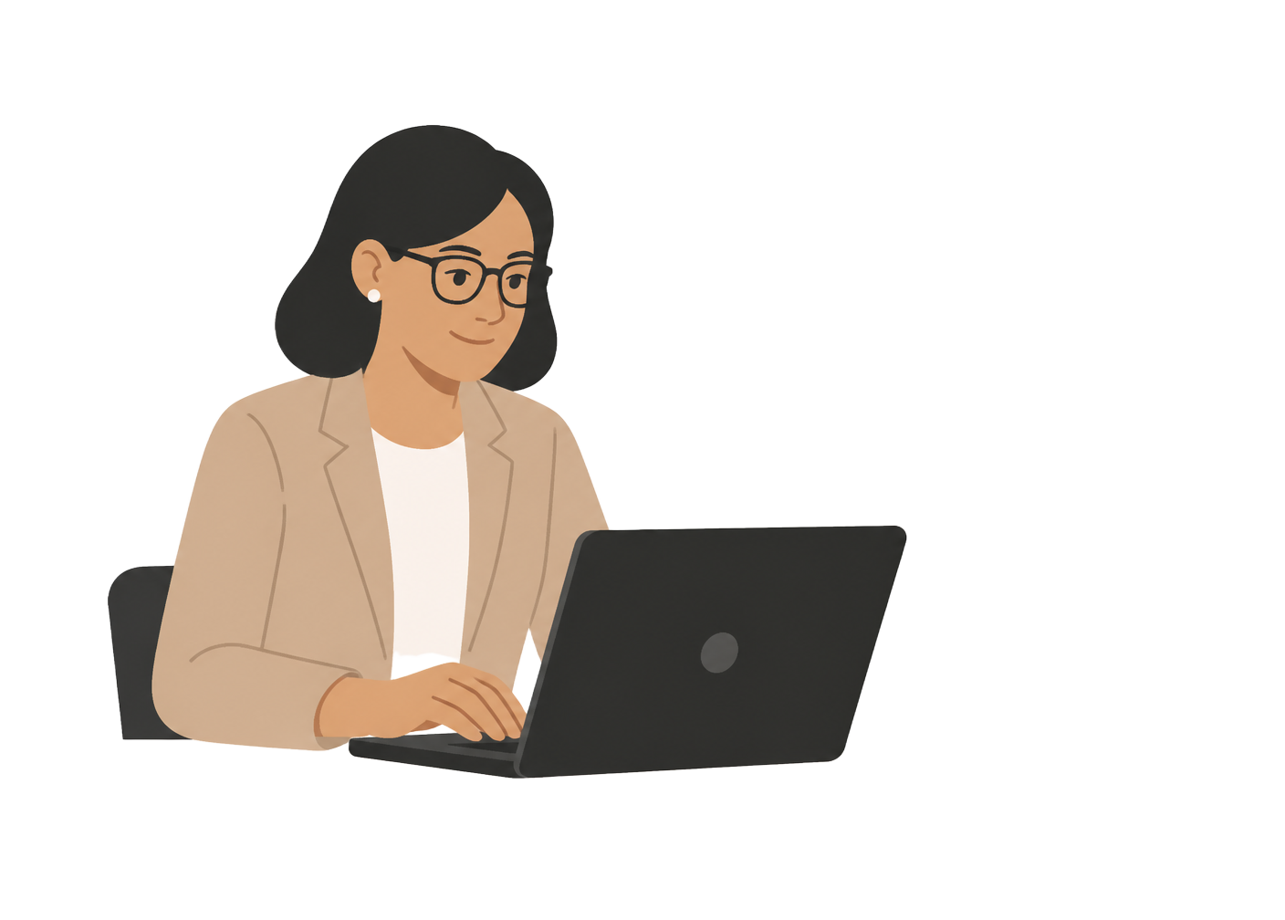 Illustration of a school administrator onboarding onto a custom education app
